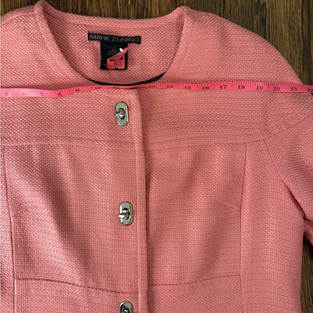 Vintage Mark Zunino Pink Women's Overcoat | L - Picture 7 of 15